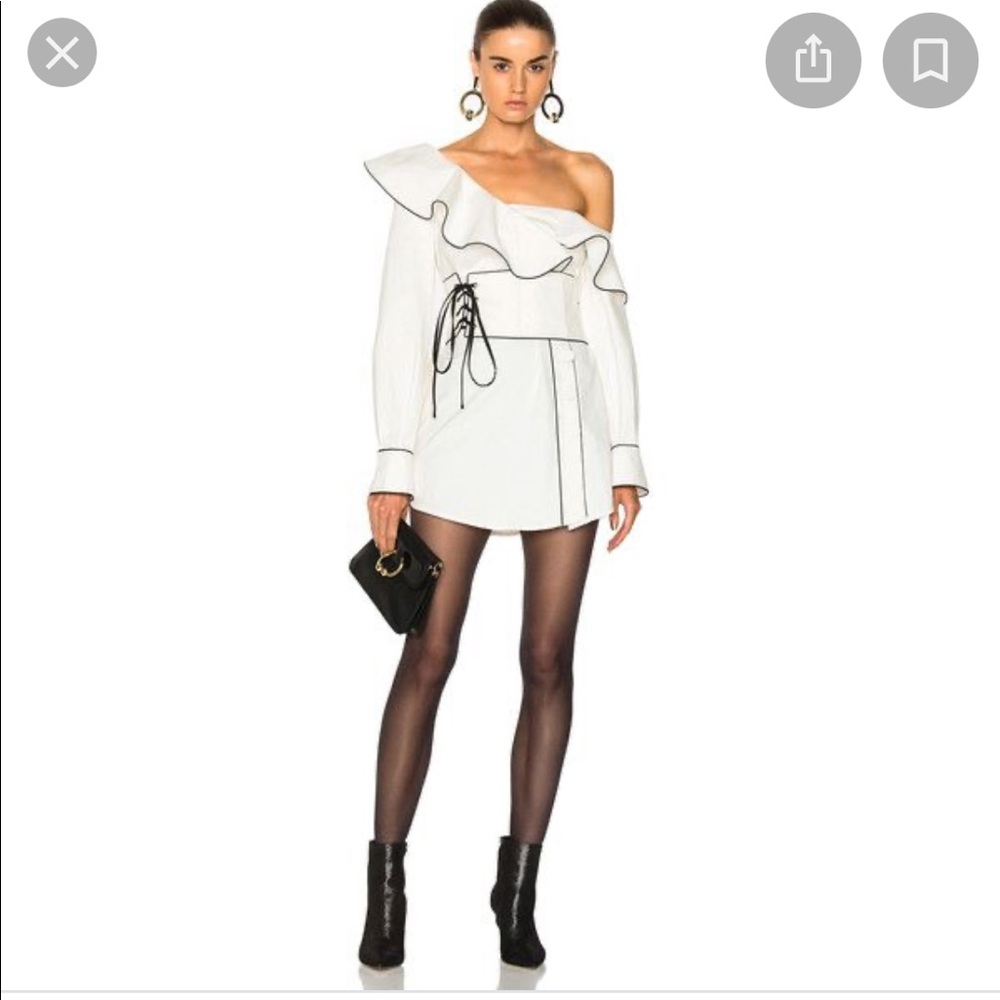 Self-Portrait white mini dress